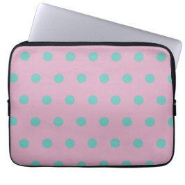 Polka Dot Tablet Case (Pink & Aqua)