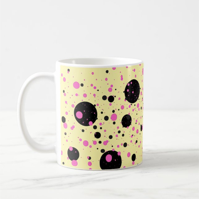 Polka Dot Tasse - Stilvoller Kaffee Cup (Links)
