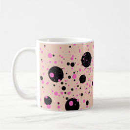 Polka Dot Tasse - Stilvoller Kaffee Cup