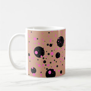 Polka Dot Tasse - Stilvoller Kaffee Cup