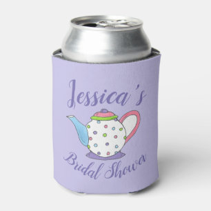 Polka Dot Teapot Nachmittag Tea Bridal Babydusche Dosenkühler