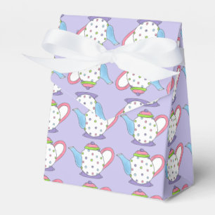 Polka Dot Teapot Nachmittag Tee Party Brautparty Geschenkschachtel
