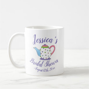 Polka Dot Teapot Nachmittag Tee Party Brautparty Kaffeetasse