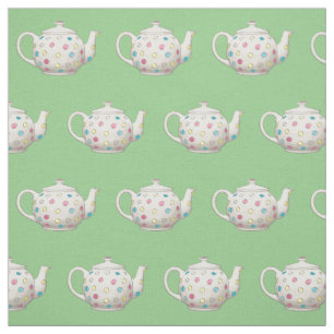 Polka Dot Tee Pot Stoff