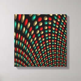 Polka dot textur abstrakte Fraktal art Leinwanddruck