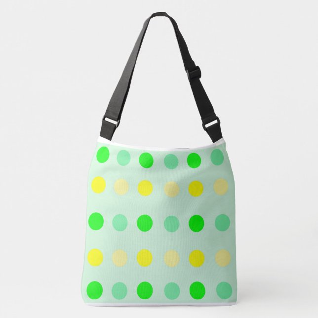 Polka Dot Tote Bag Tragetaschen Mit Langen Trägern (Vorderseite)