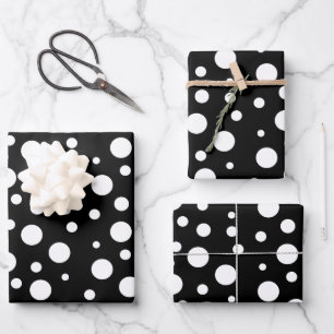 Polka Dot verschenken Wrap beliebige Farbpunkte HA Geschenkpapier Set