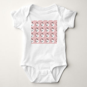 Polka dot, vielseitiges, nahtloses Muster Baby Strampler