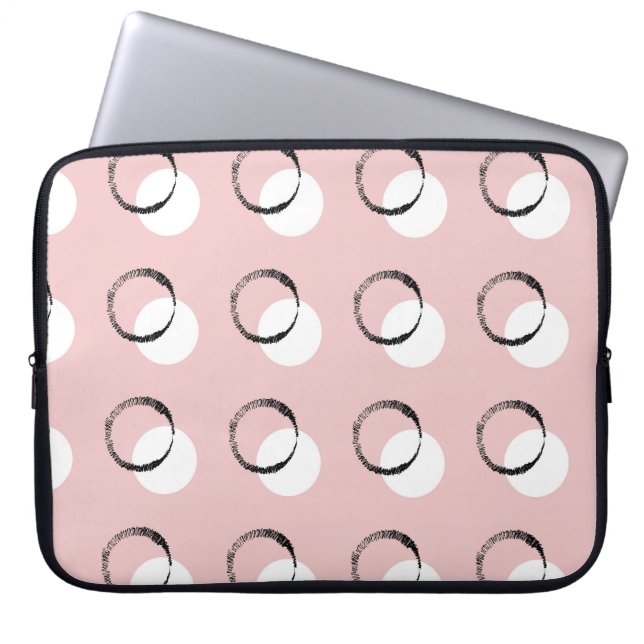 Polka dot, vielseitiges, nahtloses Muster Laptopschutzhülle (Vorderseite)