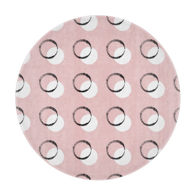 Polka dot, vielseitiges, nahtloses Muster Schneidebrett (Vorderseite)