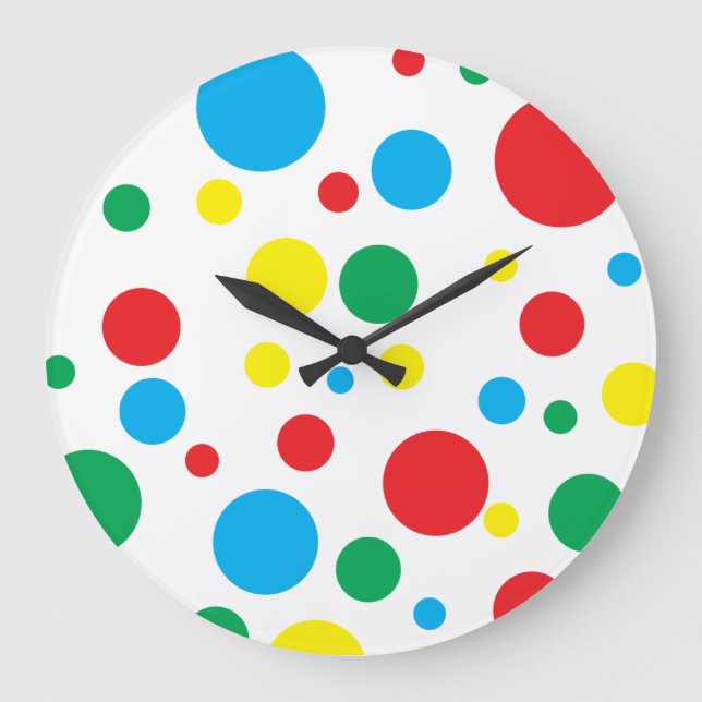 Polka Dot Wall Uhr (Vorderseite)