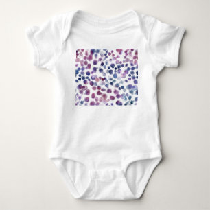 Polka Dot Wasserfarbe: Geometrisch Nahtlos. Baby Strampler