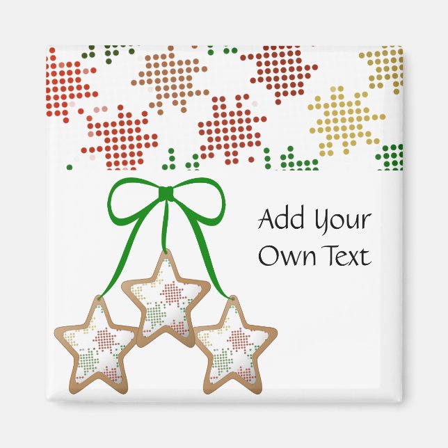 Polka Dot Weihnachtskekse Magnet (Vorne)