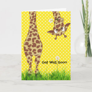 Polka Dot wird bald gut Giraffe Karte