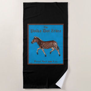 Polka Dot Zebra English Pub Strandtuch