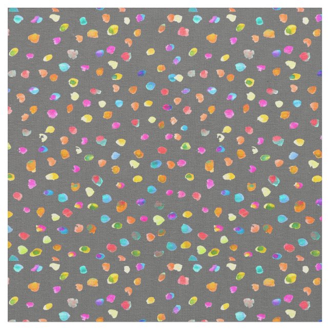 Polka dots Aquarell boho Pop Art Stoff (Nahaufnahme)