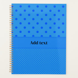 Polka Dots, blau auf blau, Vorlage, Planer
