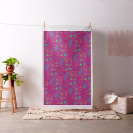 Polka Dots & Blume Stoffdesign Stoff