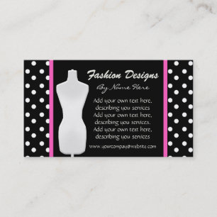 Polka Dots Business Card Visitenkarte