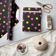 Polka dots farbiges Wrapping Paper