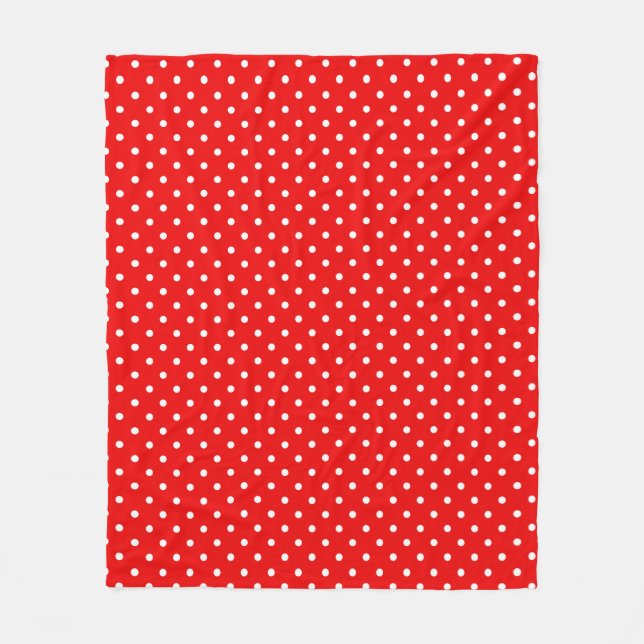 Polka dots fleecedecke (Vorderseite)