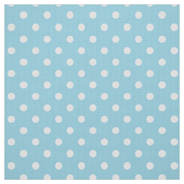 Polka Dots Foto Blue Stoff (Muster)