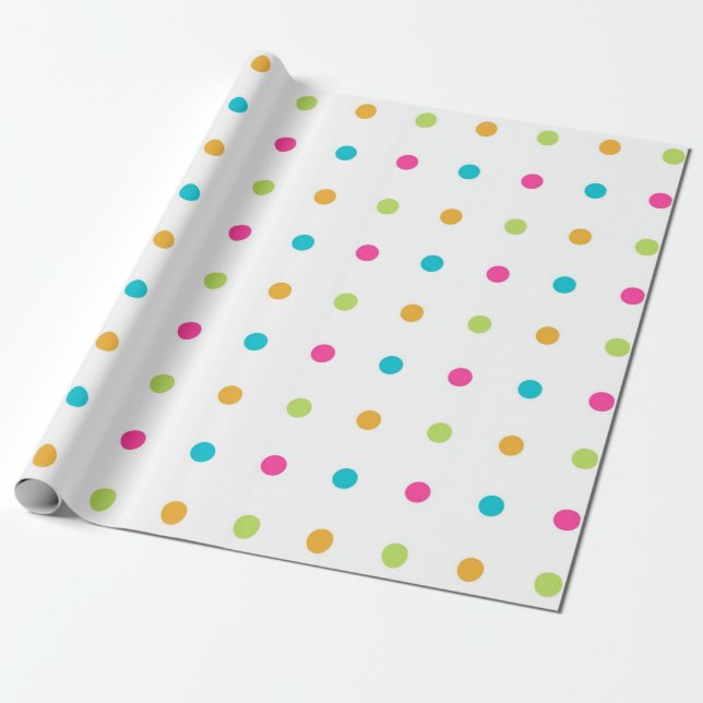Polka Dots Geschenkpapier (Ungerollt)