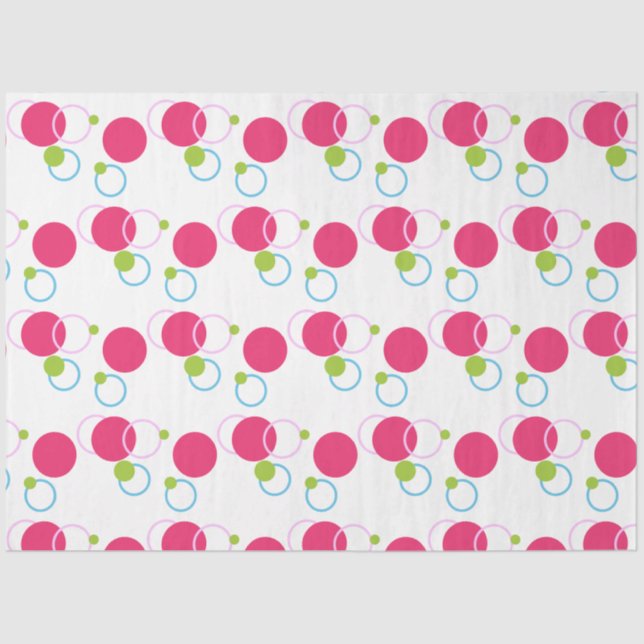 Polka Dots Geschenkpapier Seidenpapier (Vorderseite)