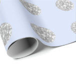 Polka Dots Glitzer Blue Silver Baby Dusche Geschenkpapier<br><div class="desc">florenceK Design Elegant einzigartig und chic für viele Anlässe wie Hochzeit,  Abschluss,  Erfolg Party.</div>