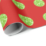 Polka Dots Glitzer Mint Spark Red Bright Vivid Geschenkpapier<br><div class="desc">florenceK Design Elegant einzigartig und chic für viele Anlässe wie Hochzeit,  Abschluss,  Erfolg Party.</div>