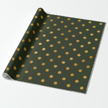 Polka Dots Gold Green Cali Woodland Salvia
