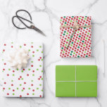 Polka Dots Green & Red Christmas Coordinated Geschenkpapier Set<br><div class="desc">Koordinieren Sie Ihre Geschenkverpackung mit drei Geschenkpapieren,  die aufeinander abgestimmte Designs haben! Eine großartige Präsentation.</div>