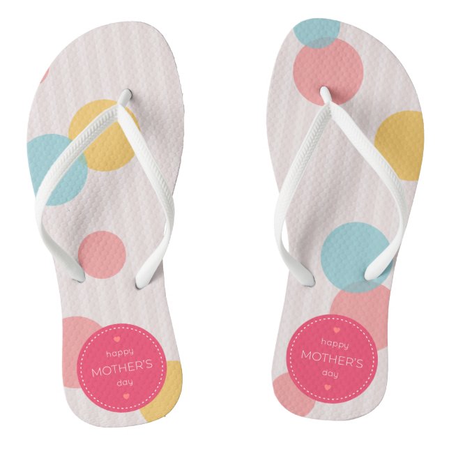 Polka Dots Happy Mother Day | Flip Flops (Fußbett)