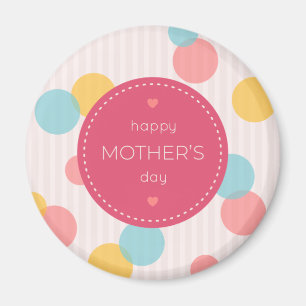 Polka Dots Happy Mother Day Magnet