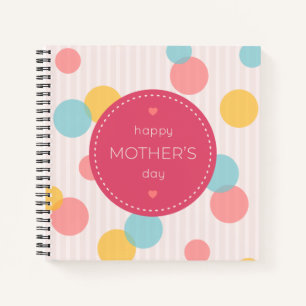 Polka Dots Happy Mother Day Notebook Notizbuch