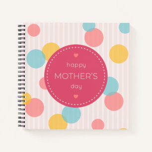 Polka Dots Happy Mother's Day Notebook Notizbuch
