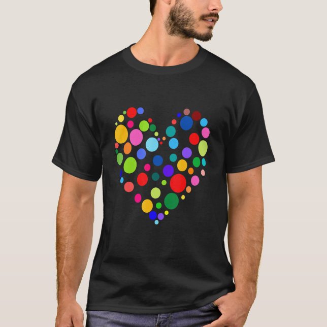 Polka Dots Heart T-Shirt (Vorderseite)
