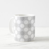 Polka dots hellgrau modisch