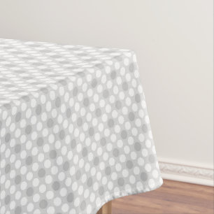 Polka dots hellgrau modisch tischdecke