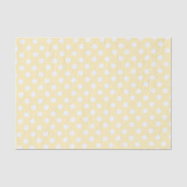 polka dots in butter yellow seidenpapier