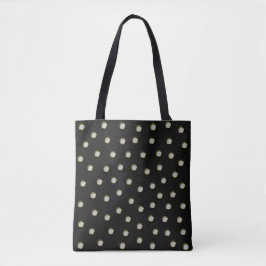 Polka Dots in LtGrey-veredelten Metallic Design Lo