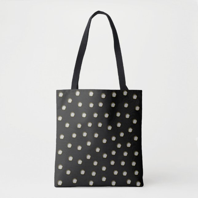 Polka Dots in LtGrey-veredelten Metallic Design Lo (Vorderseite)