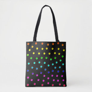 Polka Dots in Rainbow-besessenen Metallic Design