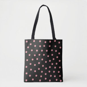 Polka Dots in rosa besticktem Metallic Design Look