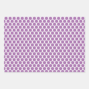 Polka Dots in Rosa, Blau und Lavendel Geschenkpapier Set