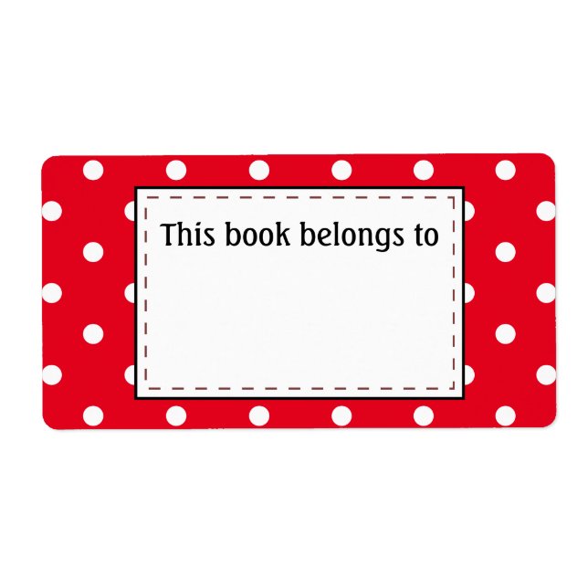 Polka Dots in Rot und Weiß (Vorne)