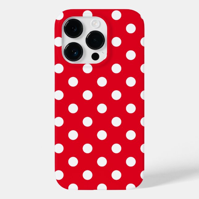 Polka Dots iPhone 14 Pro Fall Case-Mate iPhone Hülle (Rückseite)