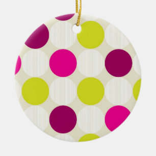 Polka Dots Keramik Ornament