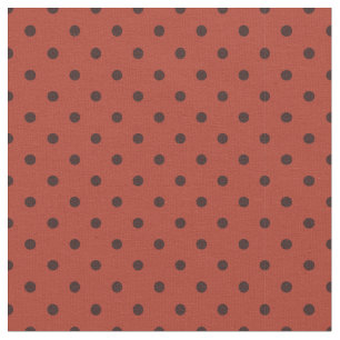 Polka Dots Kleines Muster Rust Stoff