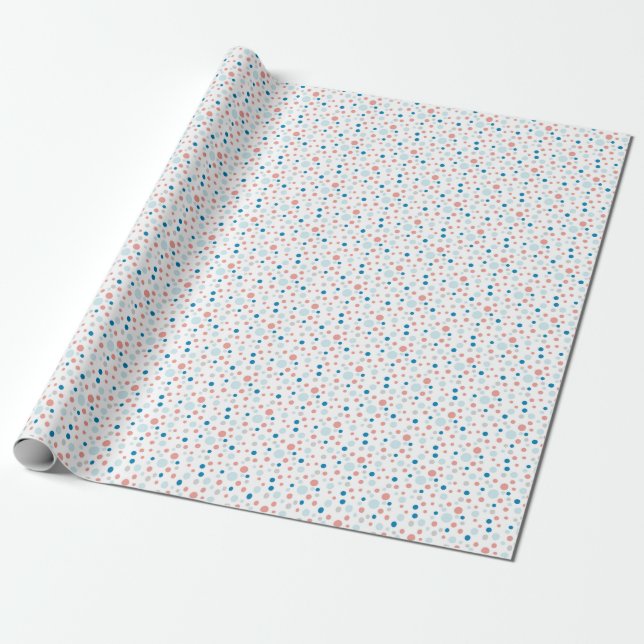 Polka Dots koordiniert Ellie und Bluebird Geschenkpapier (Ungerollt)